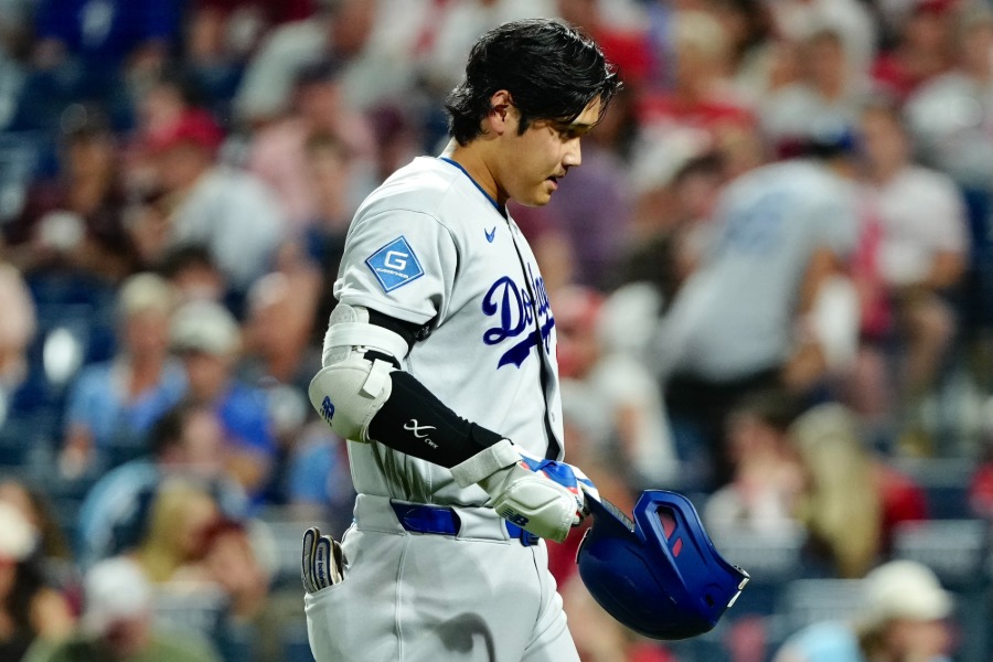 フィリーズ戦に出場したドジャース・大谷翔平【写真:黒澤崇】