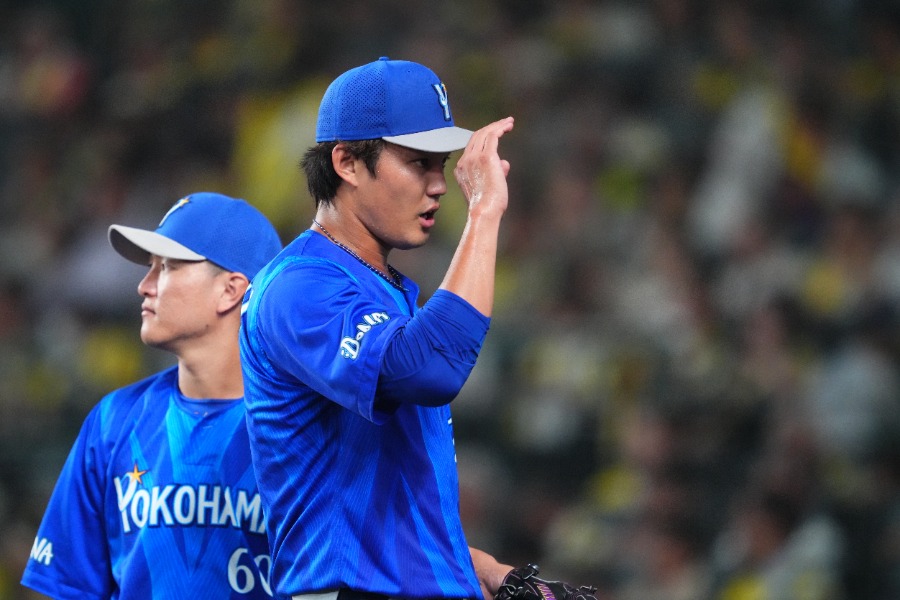 古巣の阪神相手に先発したDeNA・藤浪晋太郎【写真：イワモトアキト】
