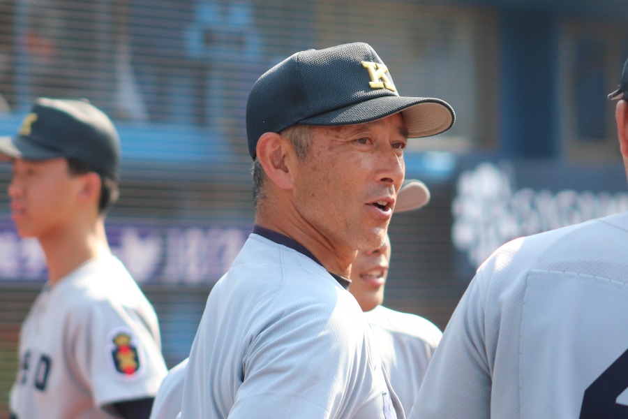 慶応・森林貴彦監督【写真：大利実】