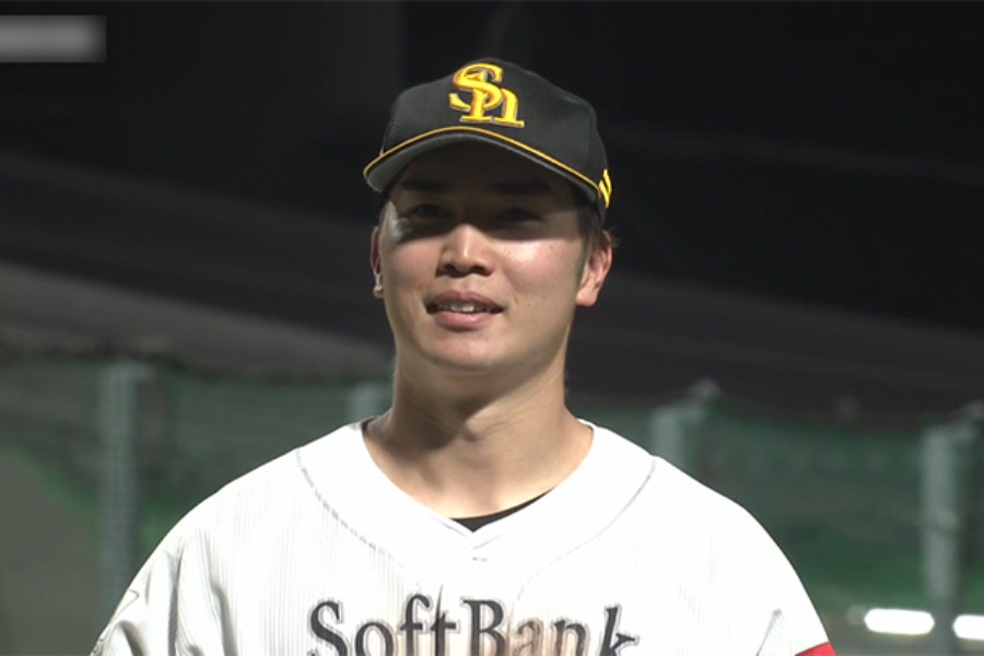 サヨナラ打を放ったソフトバンク・廣瀬隆太【画像：パーソル パ・リーグTV】