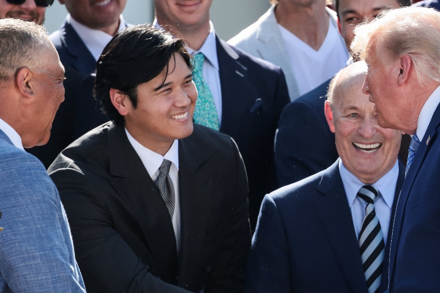 ホワイトハウスを訪問したドジャース・大谷翔平【写真:ロイター】