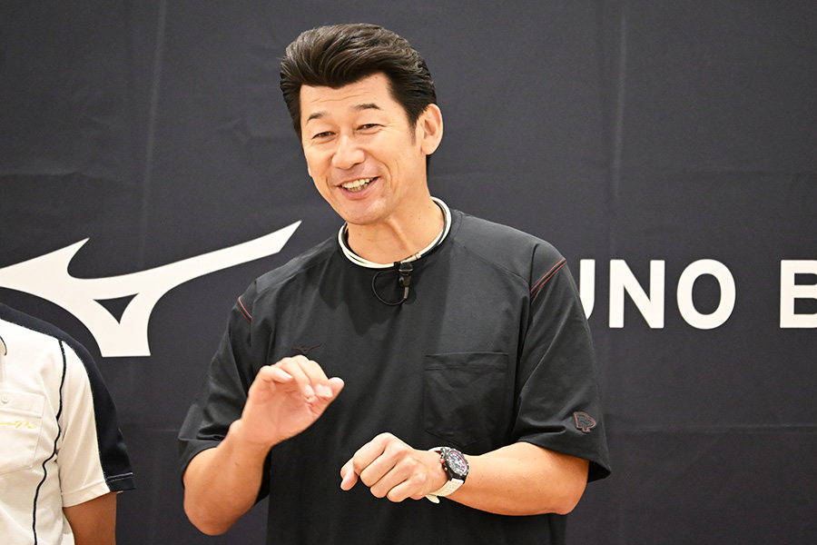 ミズノ主催イベントに登場した元DeNA・三浦大輔さん【写真:吉田三鈴】