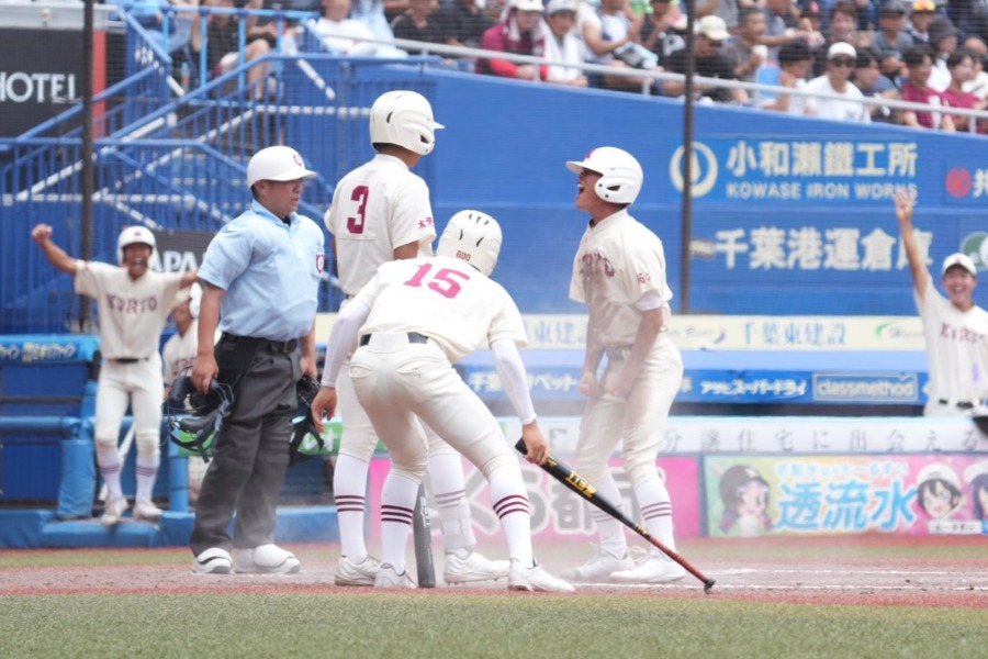 拓大紅陵が習志野に勝利した【写真:岡部直樹】