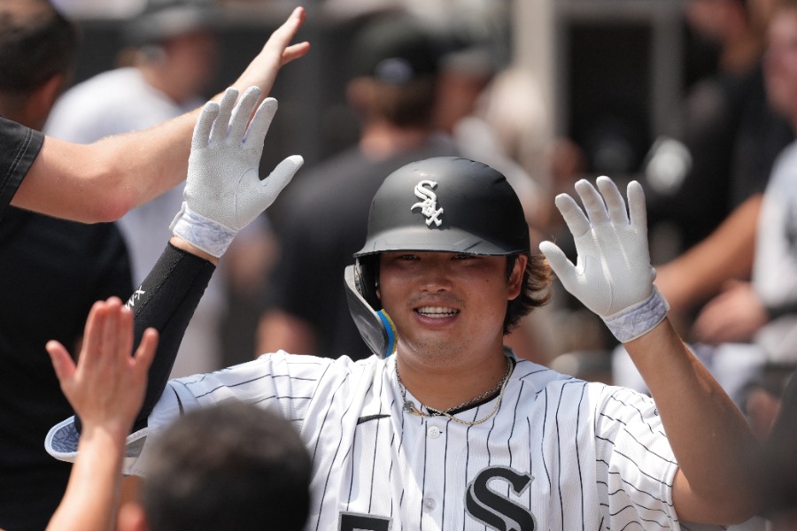 第1打席で21号2ランを放ったWソックス・村上宗隆【写真:ロイター】