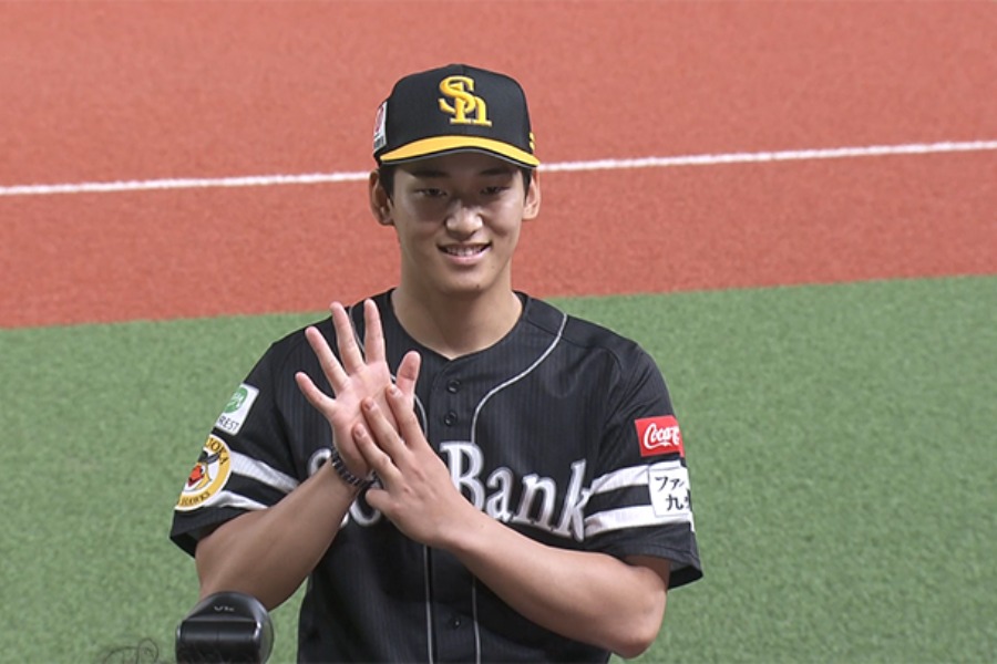 西武戦に先発し開幕から無傷の8連勝を記録したソフトバンク・前田悠伍【画像：パーソル パ・リーグTV】