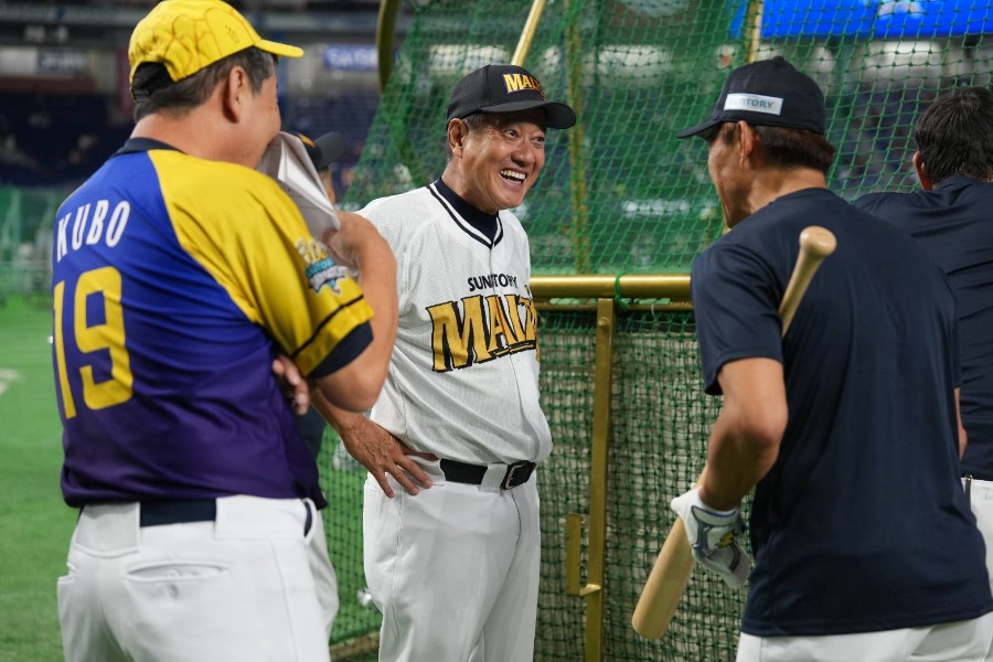 「サントリー ドリーム マッチ 2026」に登場した原辰徳氏【写真：井上学】