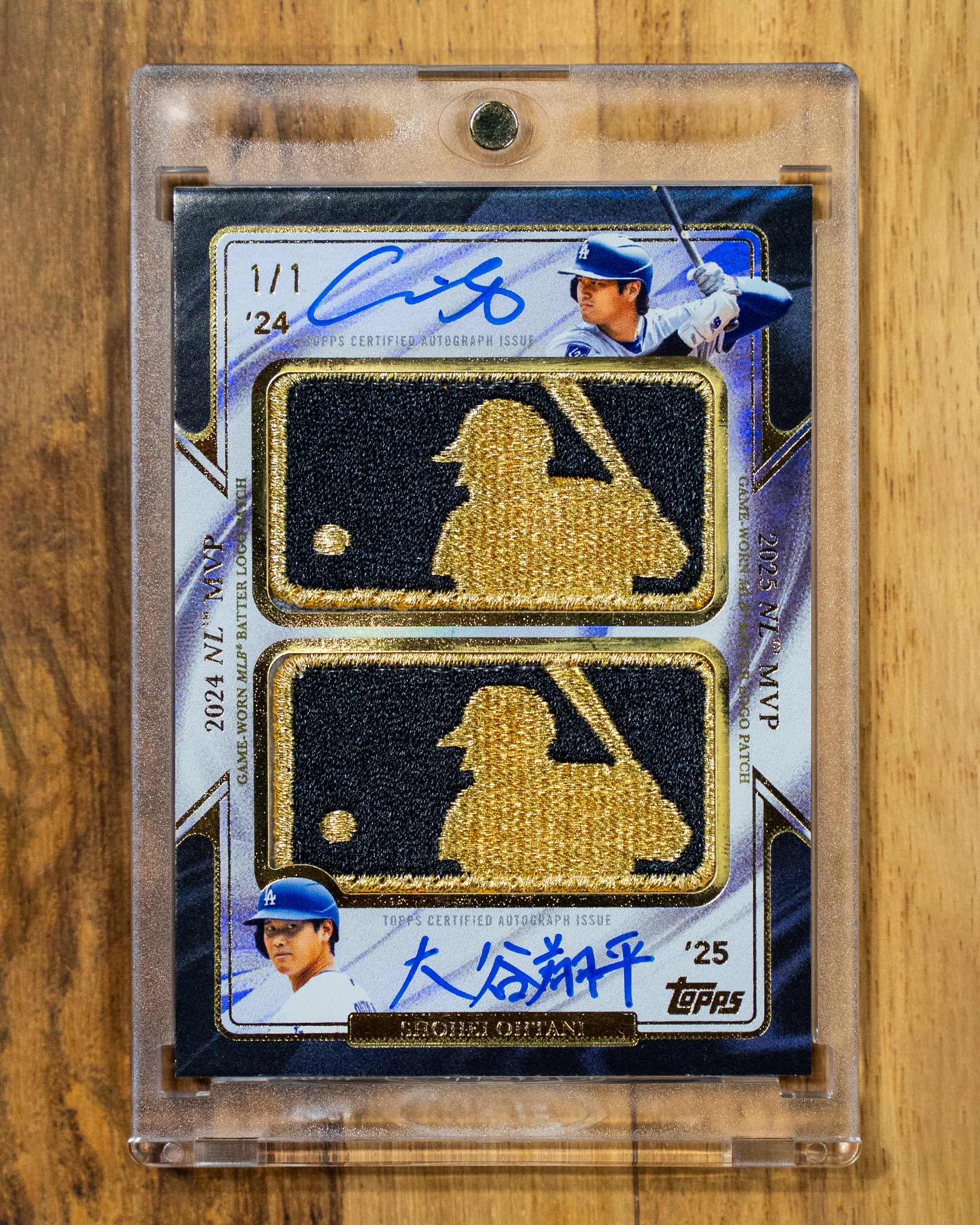 米大手ベースボールカード会社「Topps」が公開した大谷翔平の野球カード（画像はスクリーンショット）
