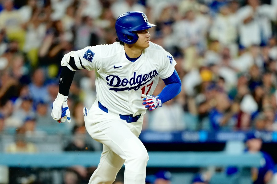 適時打を放ったドジャース・大谷翔平【写真：黒澤崇】