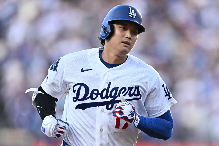 マリナーズ戦で本塁打を放ったドジャース・大谷翔平【写真：ロイター】