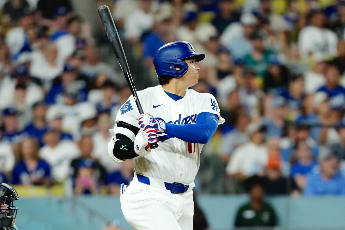 マリナーズ戦に出場したドジャース・大谷翔平【写真:黒澤崇】
