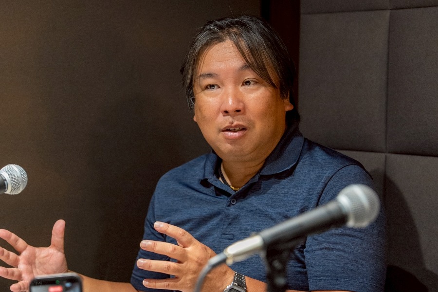 「Full-Count LAB」に出演した元ロッテ・里崎智也氏【写真:編集部】