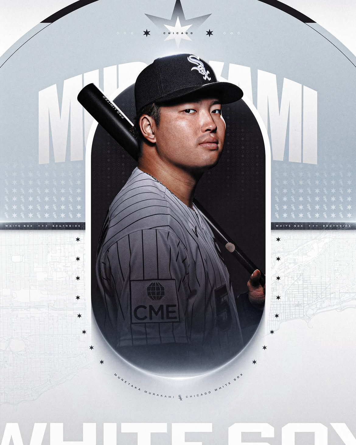 MLB公式インスタグラムが公開したホワイトソックス・村上宗隆（画像はスクリーンショット）