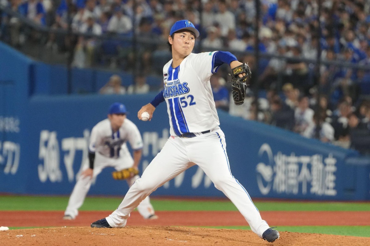 ここまで7試合で防御率0.00と好投を続けるDeNA・浜地真澄【写真：井上学】