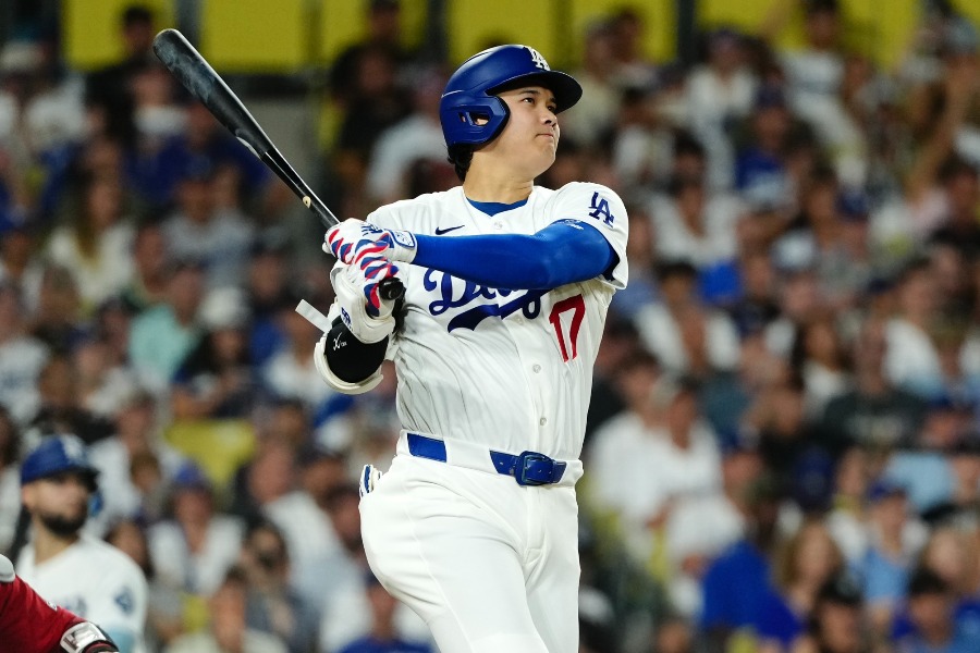 24号を放ったドジャース・大谷翔平【写真：黒澤崇】