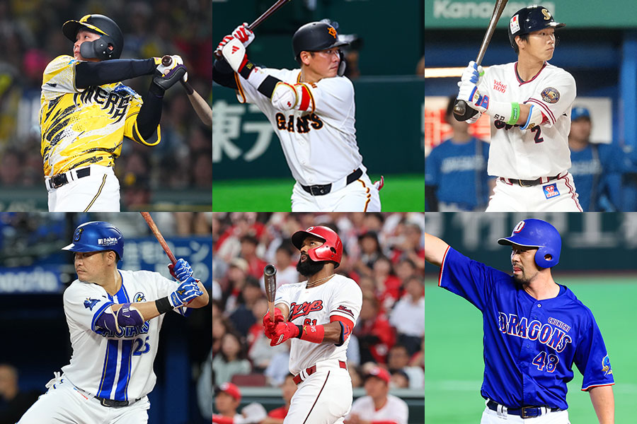 大賞候補にノミネートされた代表選手【写真：イワモトアキト、加治屋友輝、井上学、栗木一考】