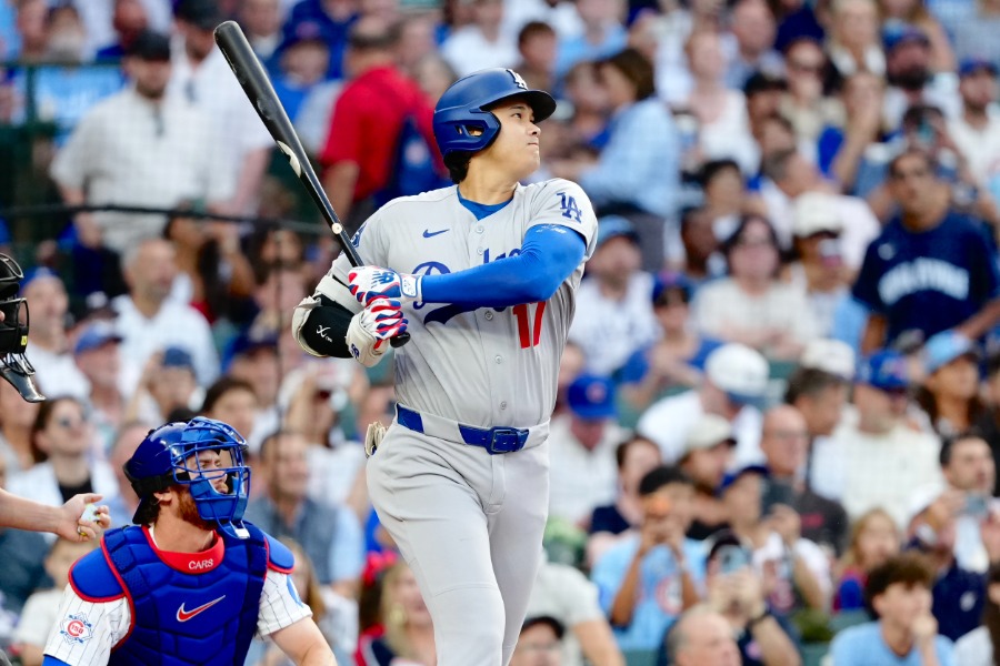カブス戦に出場したドジャース・大谷翔平【写真：黒澤崇】