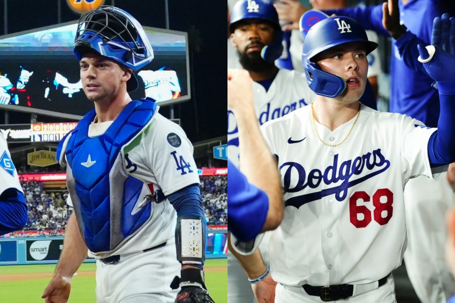 ベン・ロートベット(左)とダルトン・ラッシン【写真:荒川祐史、黒澤崇】