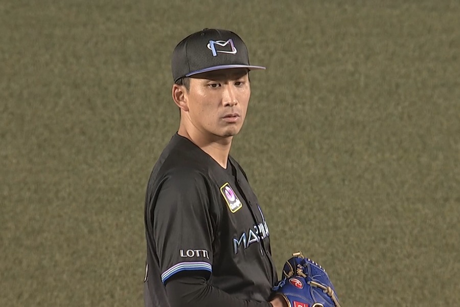 4勝目を挙げたロッテ・小島和哉【画像:パーソル パ・リーグTV】