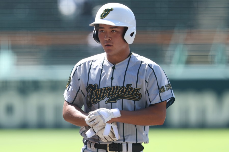 東海大甲府戦に出場した鶴岡東・押井佑斗【写真:加治屋友輝】