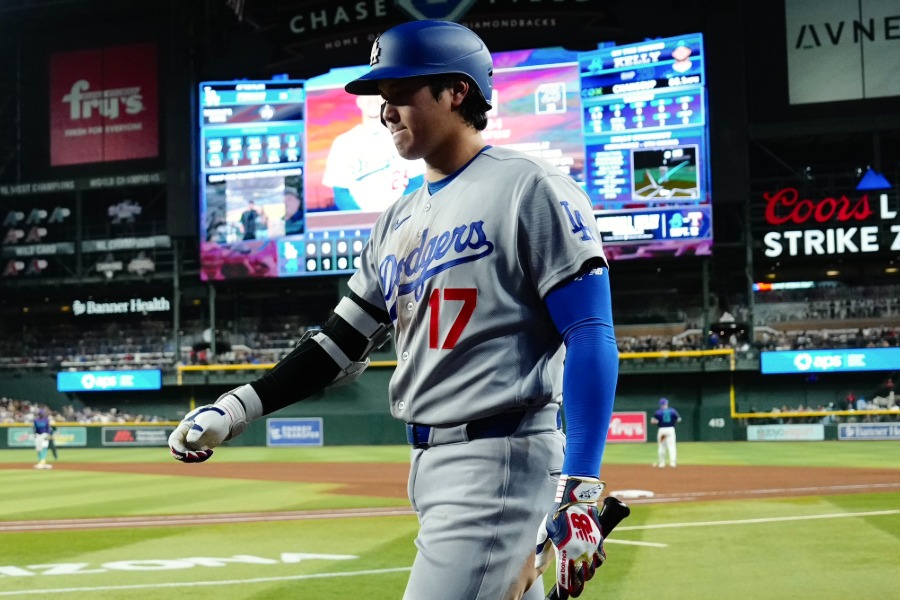 Dバックス戦に出場したドジャース・大谷翔平【写真：黒澤崇】