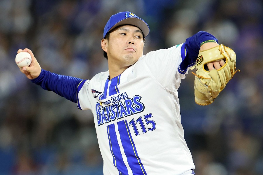 広島戦に登板したDeNA・馬場皐輔【写真提供:産経新聞社】