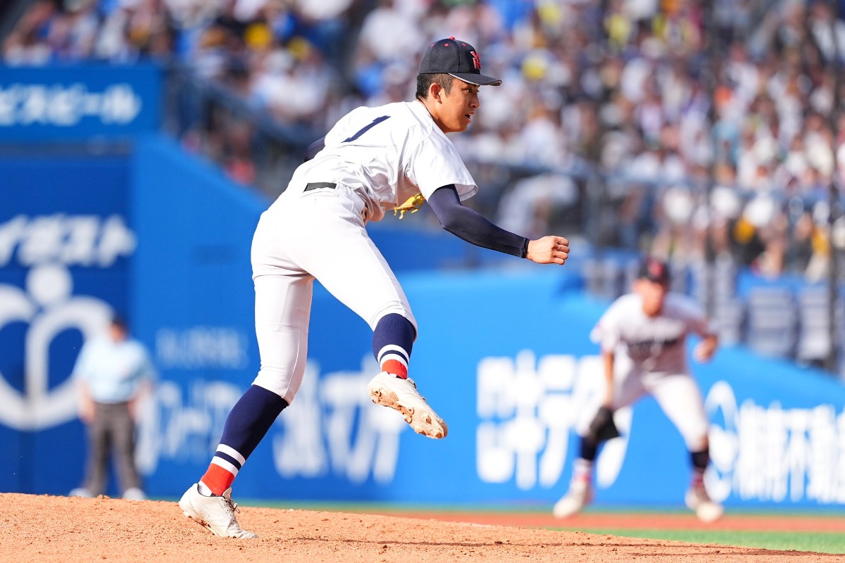 横浜のエース・織田翔希【写真：小林靖】