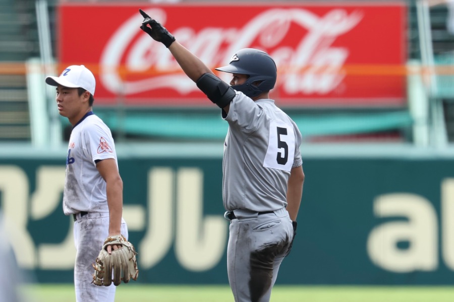 新田戦に出場した花巻東・古城大翔【写真:加治屋友輝】