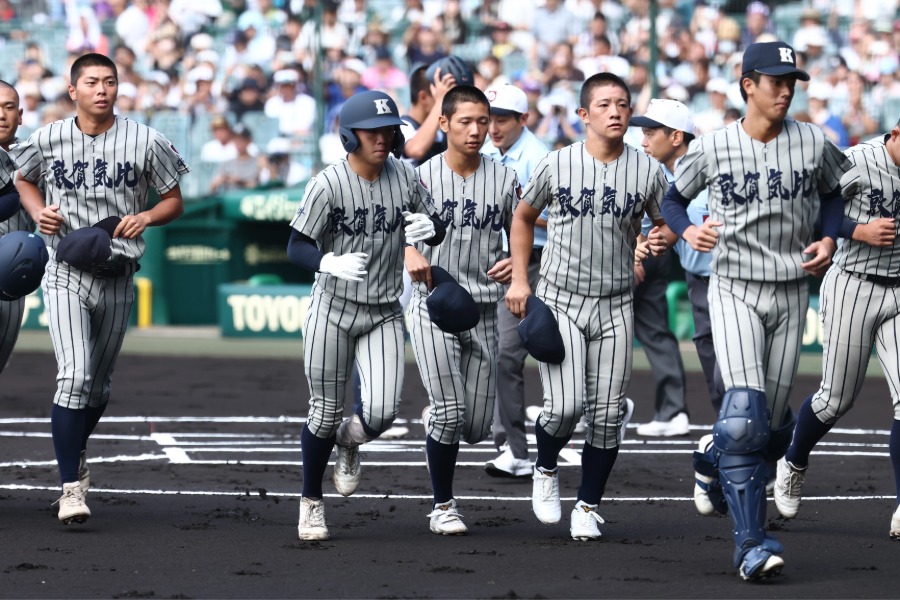 横手と対戦した敦賀気比ナイン【写真:加治屋友輝】