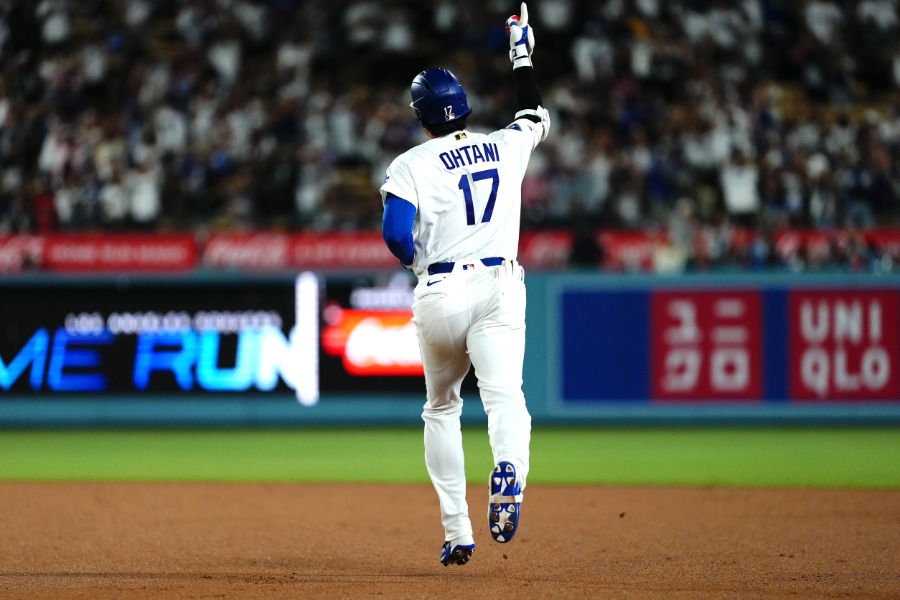 27号逆転2ランを放ったドジャース・大谷翔平【写真：黒澤崇】