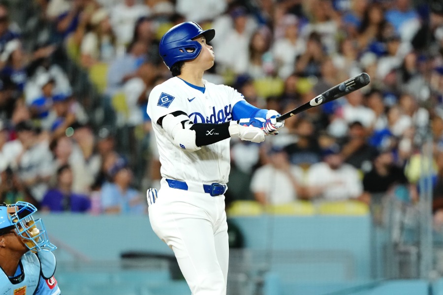 27号2ランを放ったドジャース・大谷翔平【写真:黒澤崇】