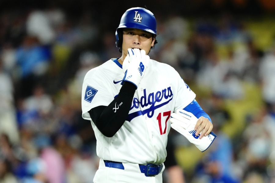 ロイヤルズ戦に出場したドジャース・大谷翔平【写真:黒澤崇】