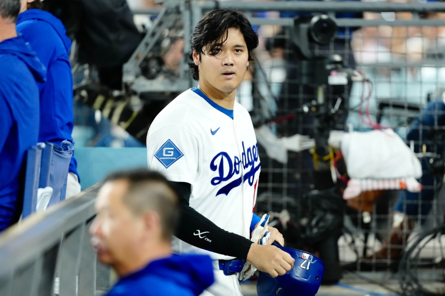 ロイヤルズ戦に出場したドジャース・大谷翔平【写真:黒澤崇】