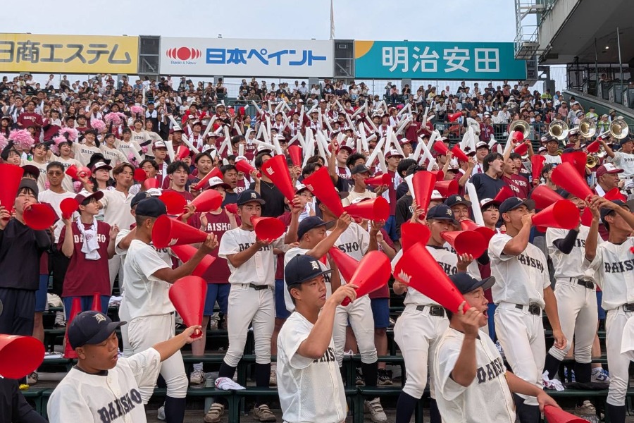 大分商アルプス【写真:神吉孝昌】