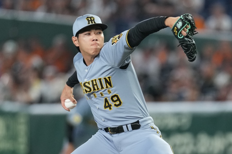 巨人戦に登板した阪神・工藤泰成【写真：井上学】