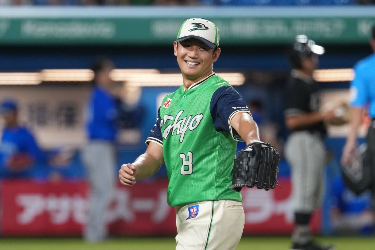6勝目を挙げたヤクルト・奥川恭伸【写真:井上学】