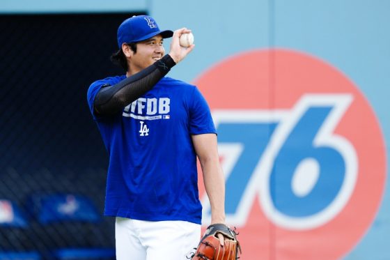 大谷翔平がブルペン入り　7月22日以来23日ぶり…投手復帰へ前進、本拠地ブルワーズ戦前