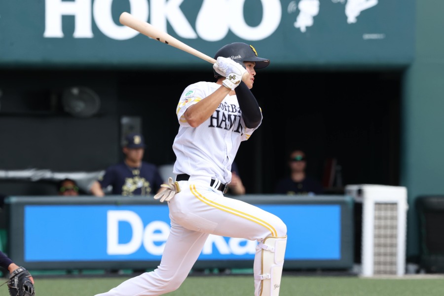 ソフトバンク・笹川吉康【写真:栗木一考】