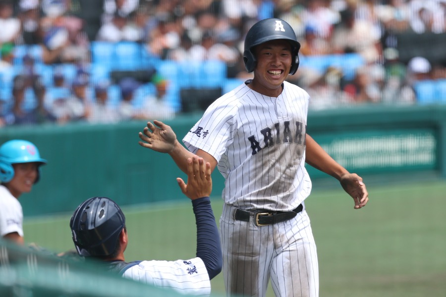 東日大昌平に勝利して初出場で8強入りを決めた有明【写真：加治屋友輝】