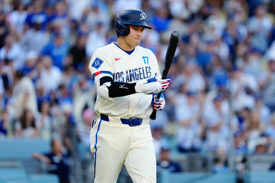 ブルワーズ戦に「1番・DH」で先発したドジャース・大谷翔平【写真:黒澤崇】