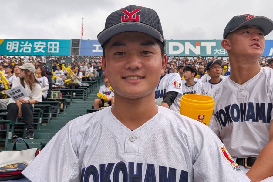 取材に応じた横浜・堀江修生【写真:神吉孝昌】