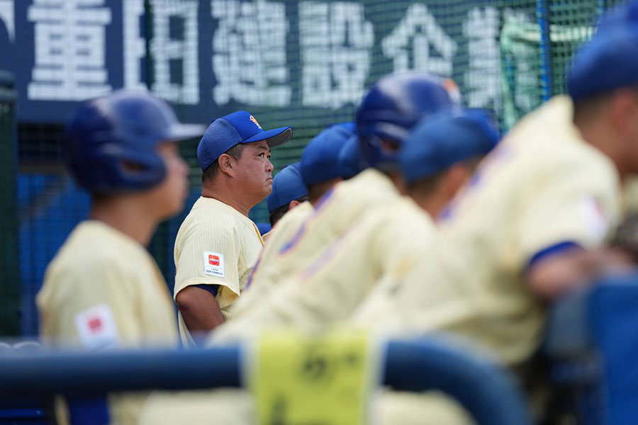 星稜中・五田祐也監督【写真:井上学】