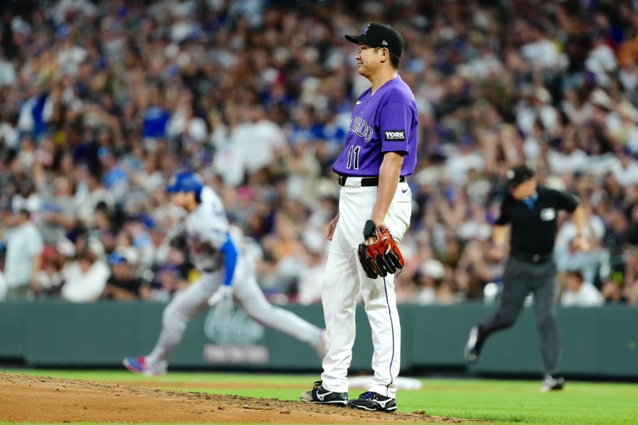 ドジャース・大谷翔平に28号を献上したロッキーズ・菅野智之【写真:黒澤崇】