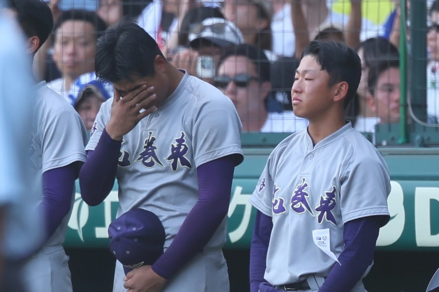 横浜に敗れた花巻東ナイン【写真:加治屋友輝】