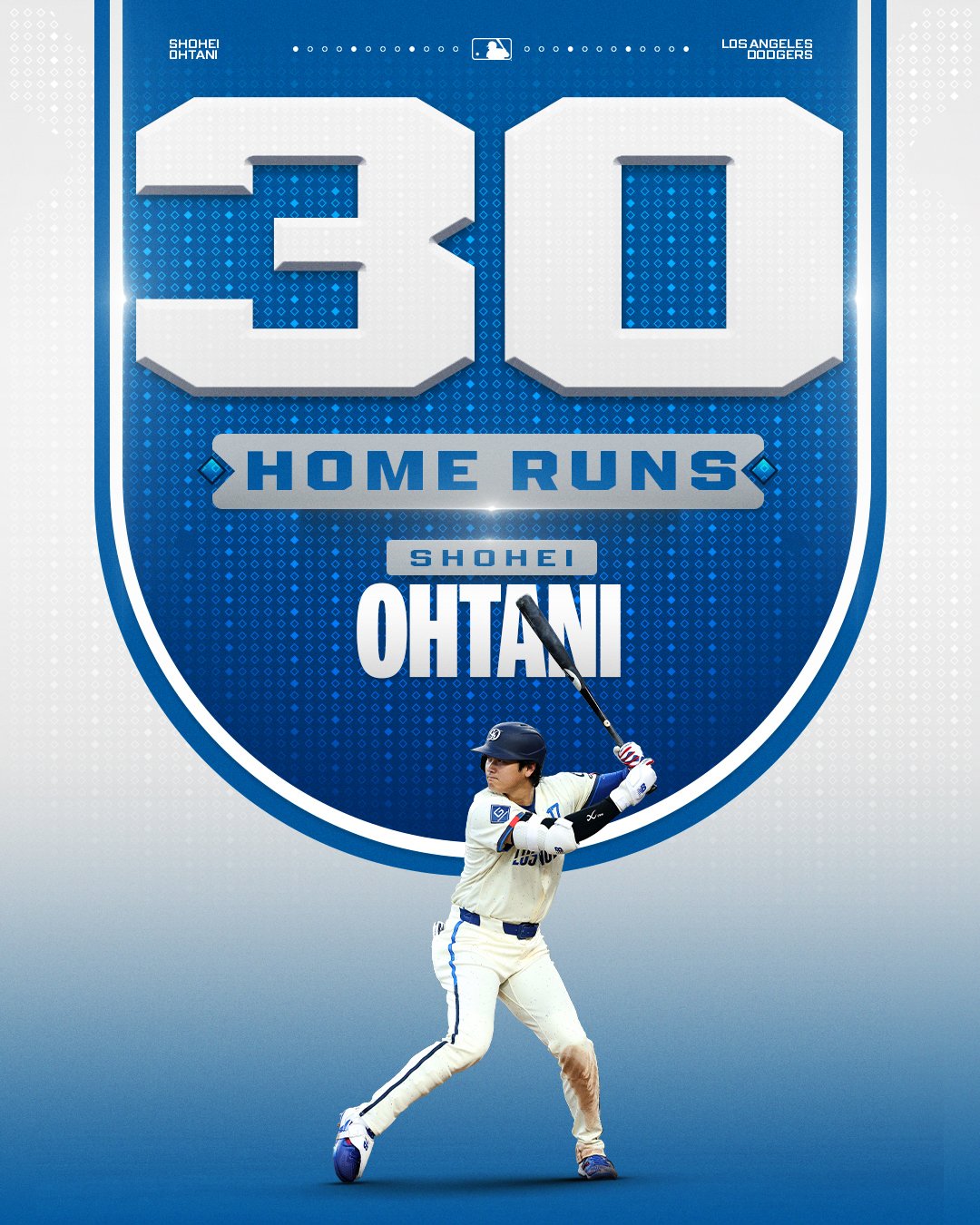 MLB公式Xが公開したドジャース・大谷翔平(画像はスクリーンショット)