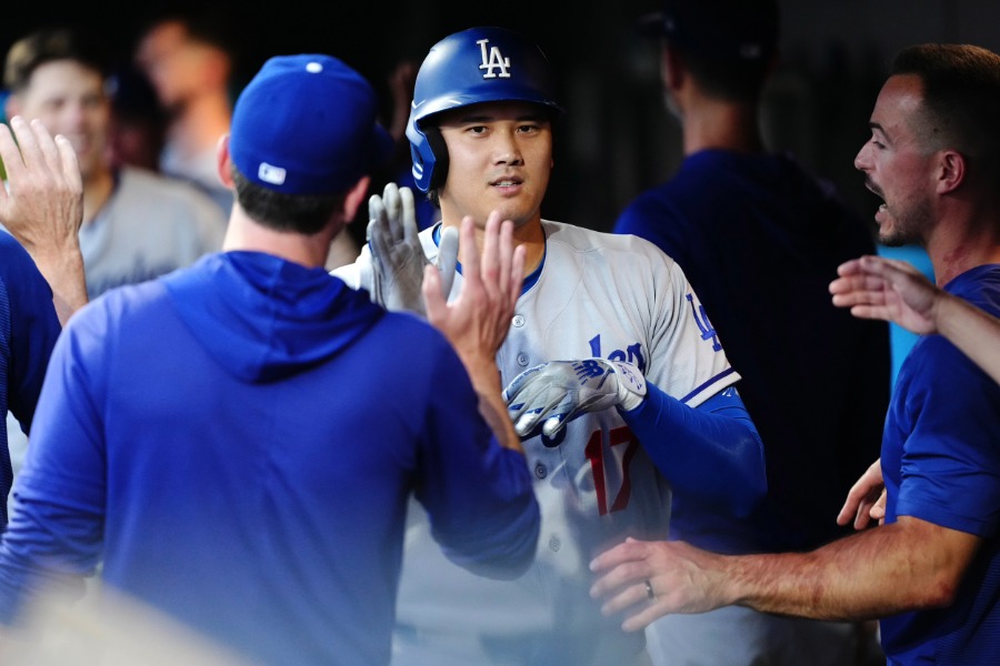 第2打席に30号を放ったドジャース・大谷翔平【写真：黒澤崇】