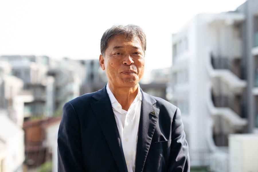 インタビューに応じた群馬クレインサンダーズ社長・阿久沢毅【写真:松本洸】