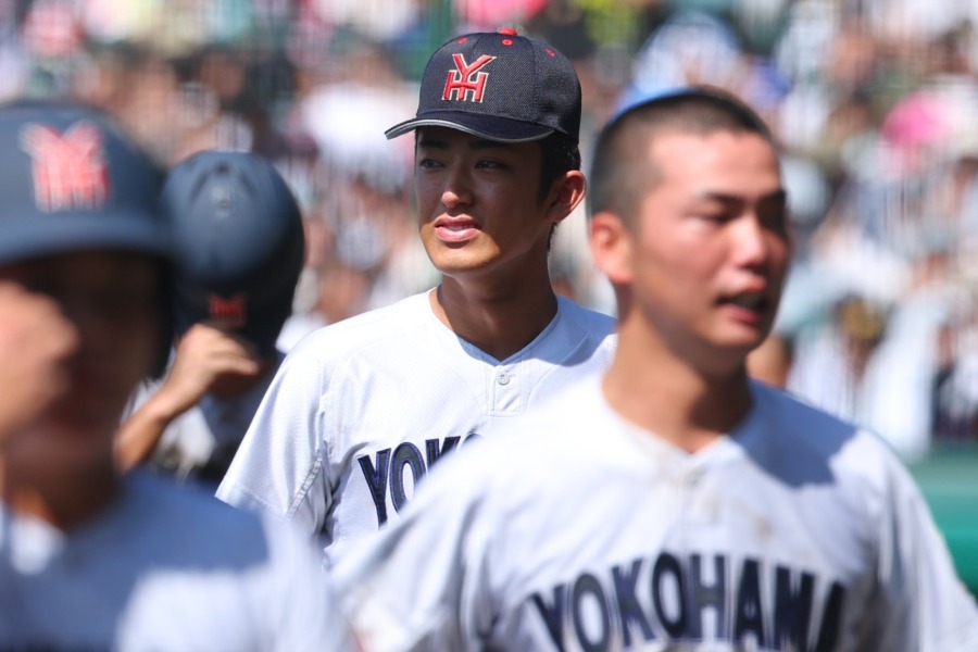 智弁和歌山に敗れた横浜・織田翔希【写真:加治屋友輝】