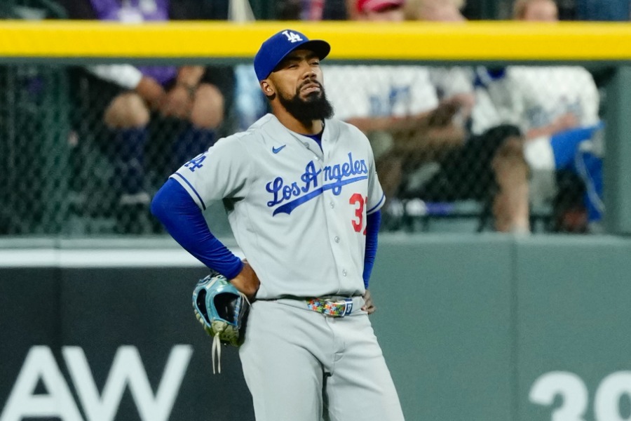 ロッキーズ戦に出場したドジャースのテオスカー・ヘルナンデス【写真:黒澤崇】