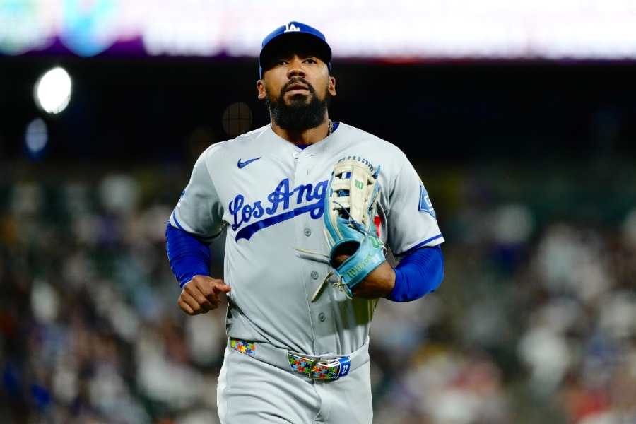 ロッキーズ戦に出場したドジャースのテオスカー・ヘルナンデス【写真:黒澤崇】