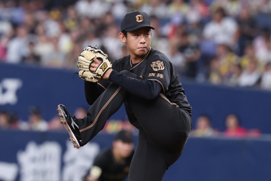阪神・神宮僚介【写真：栗木一考】